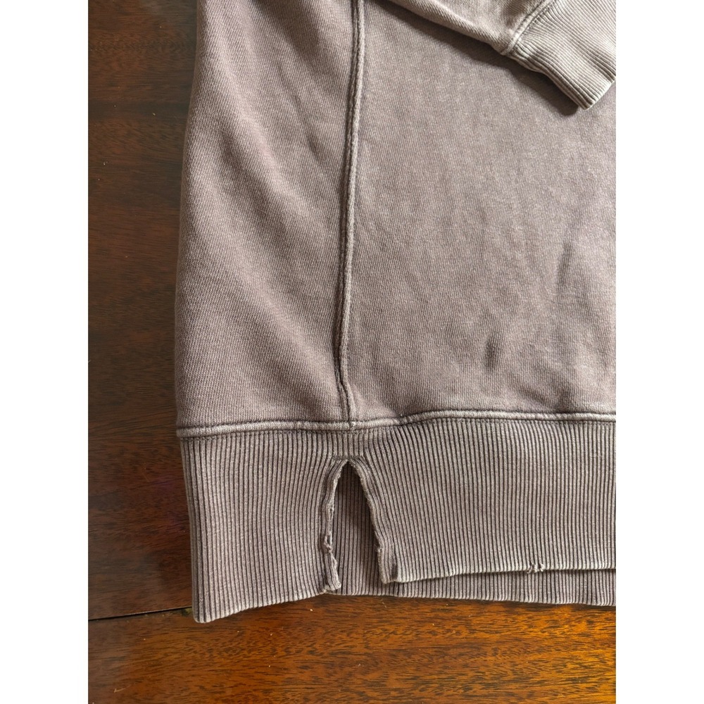 Aerie Oversized Crewneck Sweatshirt M Slouchy Distressed Earthy Cozy Pullover - Picture 10 of 10